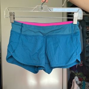Ivivva/Lululemon Teal and Pink Speedy Shorts | Girls Size 8